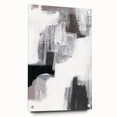 Earthen Harmony Abstracts – Black, White & Gray Modern Wall Art Print