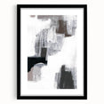 Earthen Harmony Abstracts – Black, White & Gray Modern Wall Art Print