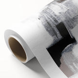 Earthen Harmony Abstracts – Black, White & Gray Modern Wall Art Print