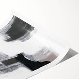 Earthen Harmony Abstracts – Black, White & Gray Modern Wall Art Print