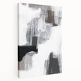 Earthen Harmony Abstracts – Black, White & Gray Modern Wall Art Print