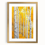 Golden Birch Forest – Autumn Landscape & Nature Art Prints