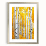 Golden Birch Forest – Autumn Landscape & Nature Art Prints