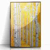 Golden Birch Forest – Autumn Landscape & Nature Art Prints