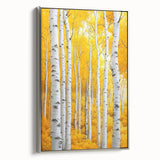 Golden Birch Forest – Autumn Landscape & Nature Art Prints