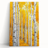 Golden Birch Forest – Autumn Landscape & Nature Art Prints