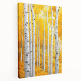 Golden Birch Forest – Autumn Landscape & Nature Art Prints