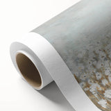 Contemporary Minimalist Nature Art – Cotton Field in Soft Haze