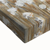 Contemporary Minimalist Nature Art – Cotton Field in Soft Haze