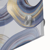 Modern Art Prints - Gray Blue and Gold Abstract Wall Decor