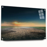 Serene Sunset Wall Art – Tranquil Nature Starry Sky Print