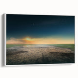 Serene Sunset Wall Art – Tranquil Nature Starry Sky Print