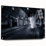 City Skyline Wall Art – Cinematic Moody Night Street Print