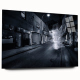 City Skyline Wall Art – Cinematic Moody Night Street Print