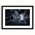 City Skyline Wall Art – Cinematic Moody Night Street Print