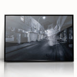 City Skyline Wall Art – Cinematic Moody Night Street Print