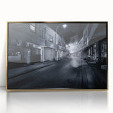 City Skyline Wall Art – Cinematic Moody Night Street Print