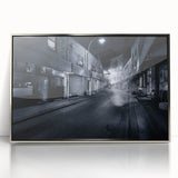 City Skyline Wall Art – Cinematic Moody Night Street Print