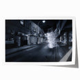 City Skyline Wall Art – Cinematic Moody Night Street Print