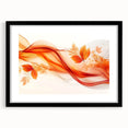 Flowing Autumn Leaves – Fluid Abstract Wall Art in Orange Tones