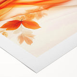 Flowing Autumn Leaves – Fluid Abstract Wall Art in Orange Tones