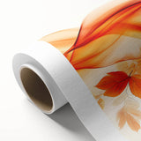 Flowing Autumn Leaves – Fluid Abstract Wall Art in Orange Tones