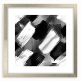 Modern Black and White Abstract Paintings - Monochrome Canvas Art