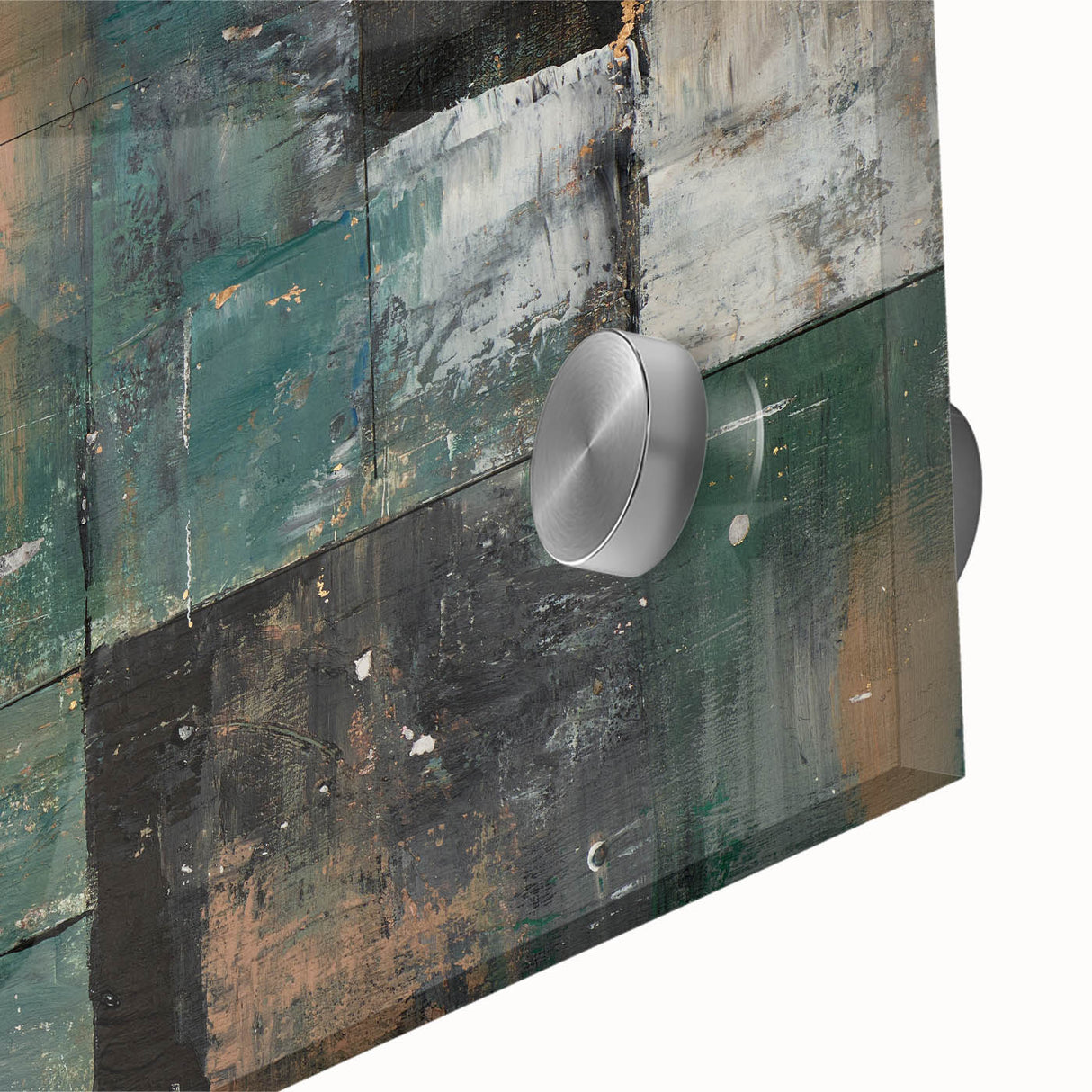 Geometric Abstract Art Prints – Earth-Toned Grid Composition