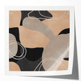 Earthen Harmony Abstracts – Beige and Black Modern Minimalist Wall Art