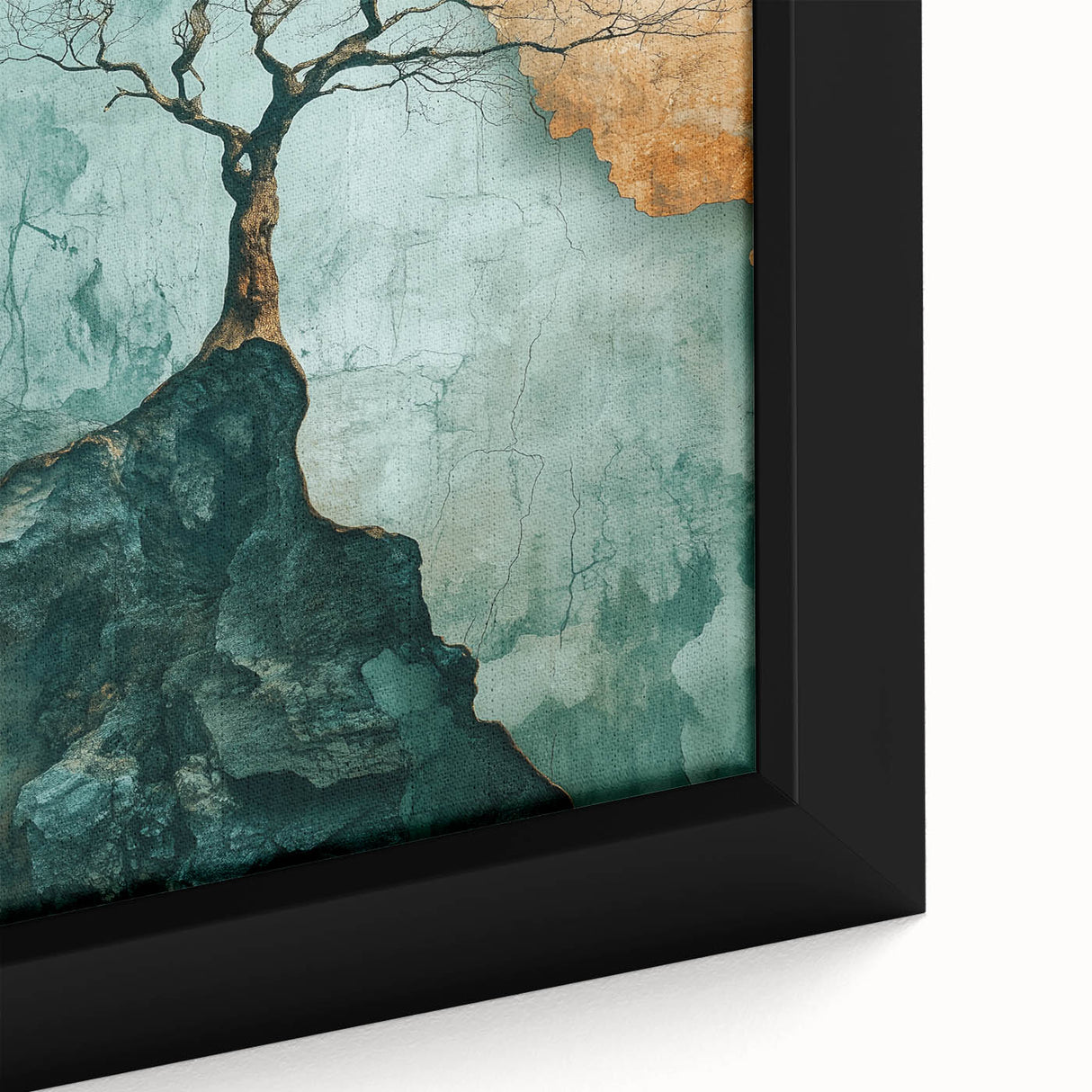 Abstract Cliffside Tree – Nature-Inspired Landscape Art Prints