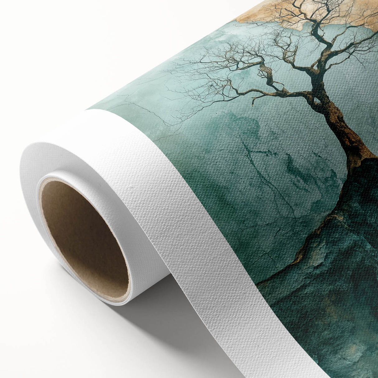 Abstract Cliffside Tree – Nature-Inspired Landscape Art Prints