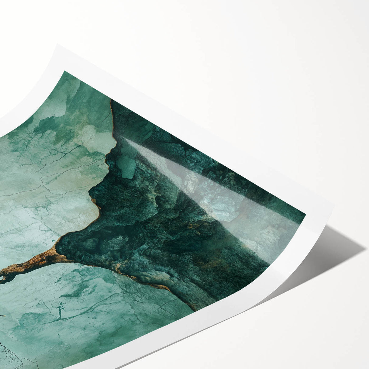Abstract Cliffside Tree – Nature-Inspired Landscape Art Prints
