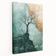 Abstract Cliffside Tree – Nature-Inspired Landscape Art Prints