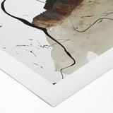 Moody Modern Wall Art – Abstract Canvas in Black, White & Brown