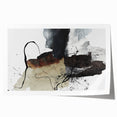 Moody Modern Wall Art – Abstract Canvas in Black, White & Brown