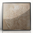 Serene Landscape Wall Art – Tranquil Nature Canvas Print in Beige