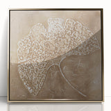 Serene Landscape Wall Art – Tranquil Nature Canvas Print in Beige