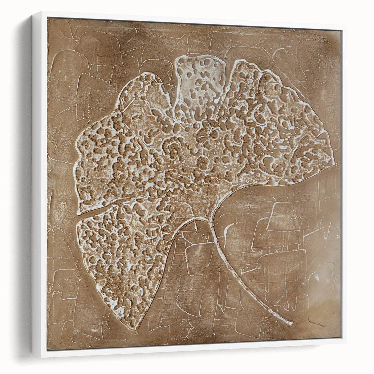 Serene Landscape Wall Art – Tranquil Nature Canvas Print in Beige