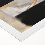 Modern Abstract Canvas Prints – Blue, Black, and Beige Brush Layers