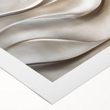 Sculpted Waves – Silver Fluid Abstract Wall Art in Soft Tones