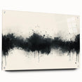 Large Black and White Abstract Wall Art - Monochrome Canvas Painting