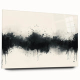 Large Black and White Abstract Wall Art - Monochrome Canvas Painting