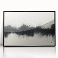 Large Black and White Abstract Wall Art - Monochrome Canvas Painting