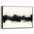 Large Black and White Abstract Wall Art - Monochrome Canvas Painting