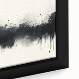 Large Black and White Abstract Wall Art - Monochrome Canvas Painting
