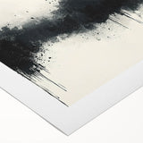 Large Black and White Abstract Wall Art - Monochrome Canvas Painting