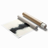 Large Black and White Abstract Wall Art - Monochrome Canvas Painting