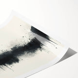 Large Black and White Abstract Wall Art - Monochrome Canvas Painting