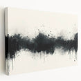 Large Black and White Abstract Wall Art - Monochrome Canvas Painting