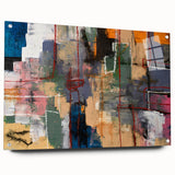 Geometric Abstract Art Prints – Urban Color Blocks & Linework